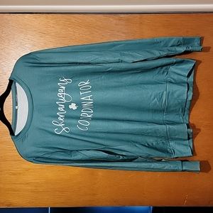 Green Long Sleeves Top - Size L